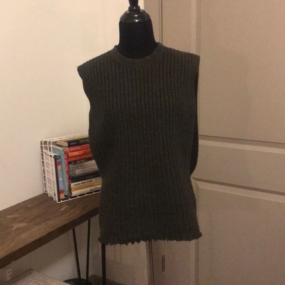 All Saints Olive Green Sweater